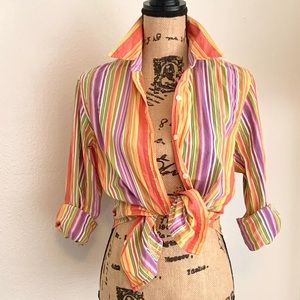 Colorful Striped Top